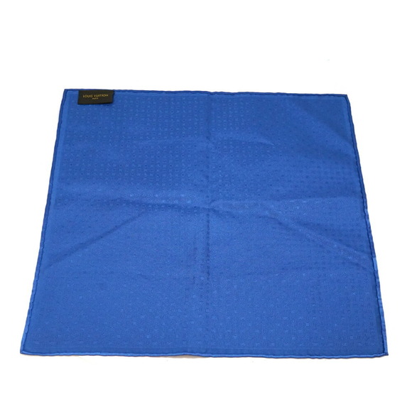 Louis Vuitton Monogram Blue Handkerchief - Picture 1 of 3